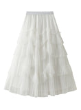 JOKER MESH STITCHING SKIRT