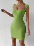 SEXY SLEEVELESS KNIT SLING DRESS