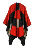 RAINBOW WIDE DUAL-PURPOSE SHAWL WARM CASHMERE