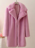 Faux Fur Coats Jackets Women Autumn Winter Rabbit Fur 