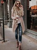 Long Sleeves Solid Color Coat