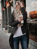 Long Sleeves Solid Color Coat