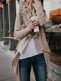 Long Sleeves Solid Color Coat