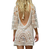 Women’s Bathing Suit Cover Up Crochet Lace Bikini Swimsuit Dress