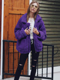 Warm Zip Up Fluffy Winter Coat