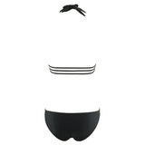 Plunge Padded String Bikini Set