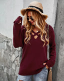 LONG SLEEVE V-NECK SEXY SWEATER
