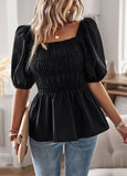SQUARE NECK SILM WAIST TOP