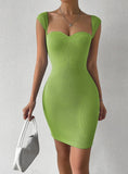SEXY SLEEVELESS KNIT SLING DRESS