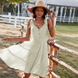 V-NECK SEXY LEISURE HOLIDAY DRESS