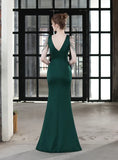 MERMAID V-NECK BEADING PARTY DRESS