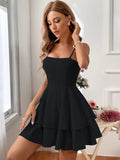 OPEN-BACK BOW SEXY SLING DRESS