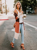 Dreamy Sleeves knitting striped Cardigan Tops