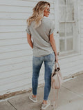 Gorgeous Round-neck Short Sleeves T-shirts Tops