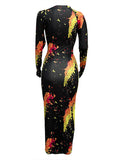 Leopard Patchwork Print Casual Fashion Woman Dress