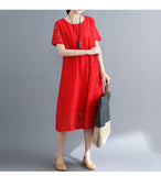 Women Vintage Ladies Lace Boho Summer Long Dress