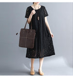 Women Vintage Ladies Lace Boho Summer Long Dress