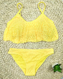  Simple Solid Color Bikini Set Sexy Low Waist Beach Swimwear