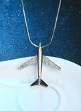 Lovely Plane Crystal Necklace