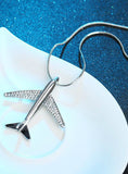 Lovely Plane Crystal Necklace