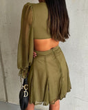 Solid Contrast Mesh Sexy V-Neck Cut-Out Back Dress