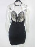 Sexy Deep V Neck Women Dress