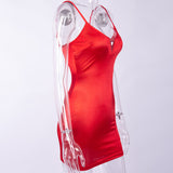sleeveless V-neck sling fitted Hot Dress Women Sexy Mini Dress