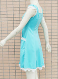 Solid Lace Sweet Young Style Woman Dress