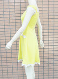 Solid Lace Sweet Young Style Woman Dress