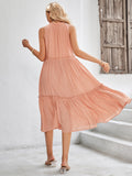 casual V-neck sleeveless fresh summer loose dress