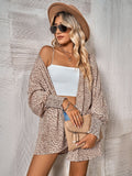 Fashion Leopard Lantern Sleeve Ladies Shirt