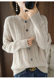 Autumn Winter New Imitation Wool Cardigan Tops Women Diamond Single-Breasted Hoodie