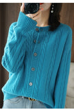 Autumn Winter New Imitation Wool Cardigan Tops Women Diamond Single-Breasted Hoodie