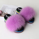 red high-heeled summer ladies fashion new plush slippers