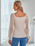 knotted V-neck solid color slim knit top