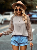 pullover casual lace button top