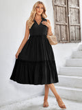 casual V-neck sleeveless fresh summer loose dress