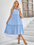 casual V-neck sleeveless fresh summer loose dress