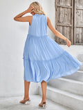 casual V-neck sleeveless fresh summer loose dress