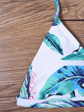 Print Padded Tropical Bikini