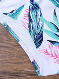 Print Padded Tropical Bikini