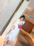 Ruffled Star Long Sleeve Dress