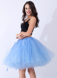 Lake Blue Tulle Short Tutu Skirt