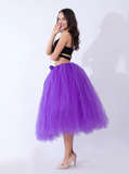 Purple Tulle Tutu Middle Skirt