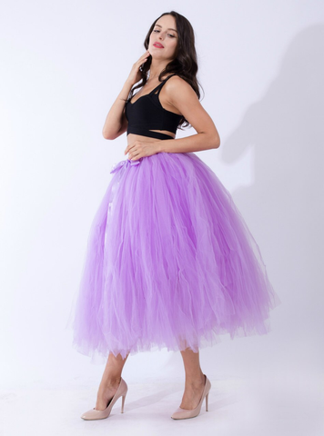 Lavender Tulle Tutu Middle Skirt