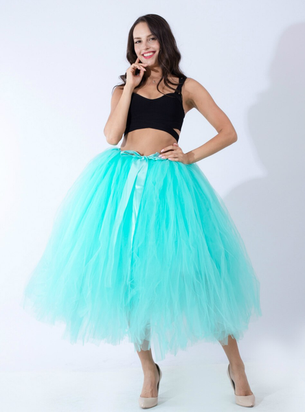 Mint Green Tulle Tutu Middle Skirt