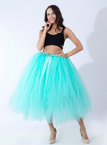 Mint Green Tulle Tutu Middle Skirt