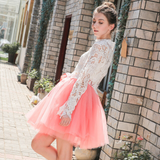 Watermelon Red 7-Layer Short Tulle Skirt