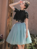 Gray + Green 5 Layer Mesh Tutu Skirt