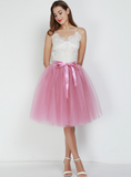 Rubber Red 7 Layers Tulle Tutu Skirt